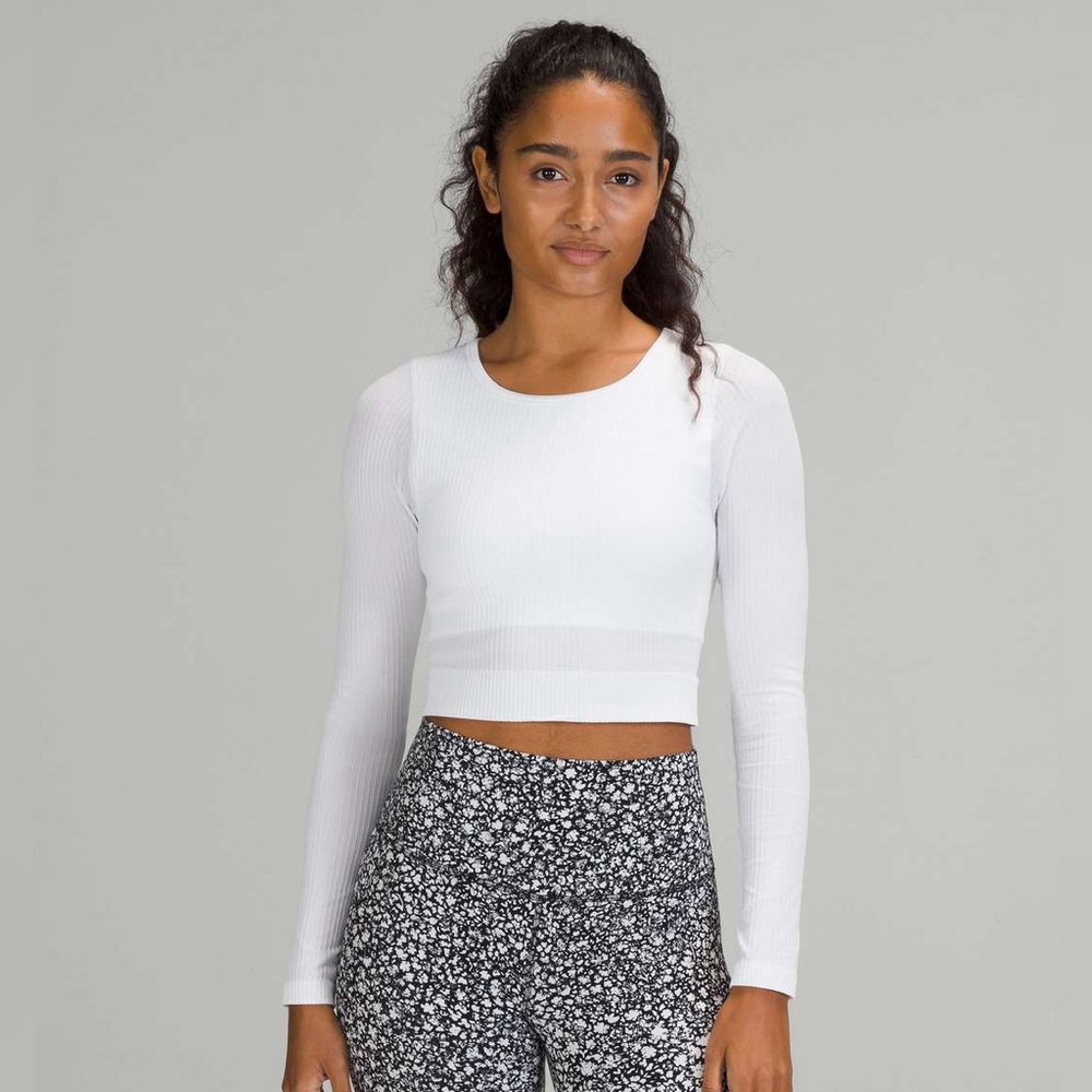 Lululemon Ebb‎ to Street Long Sleeve White Size 6